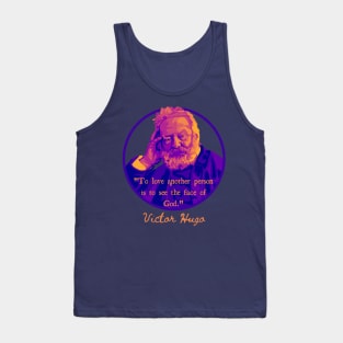Victor Hugo Portrait and Quote Tank Top